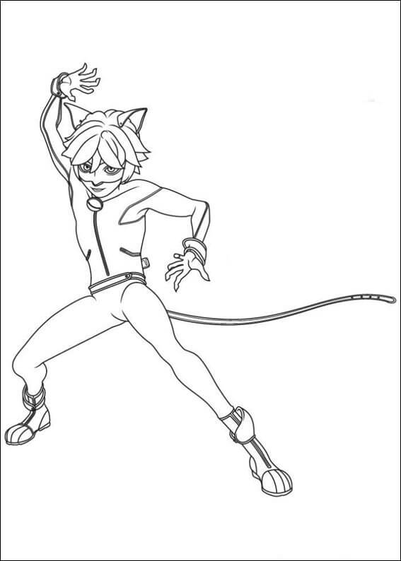 Online coloring book: Coloring book of fighting black cat